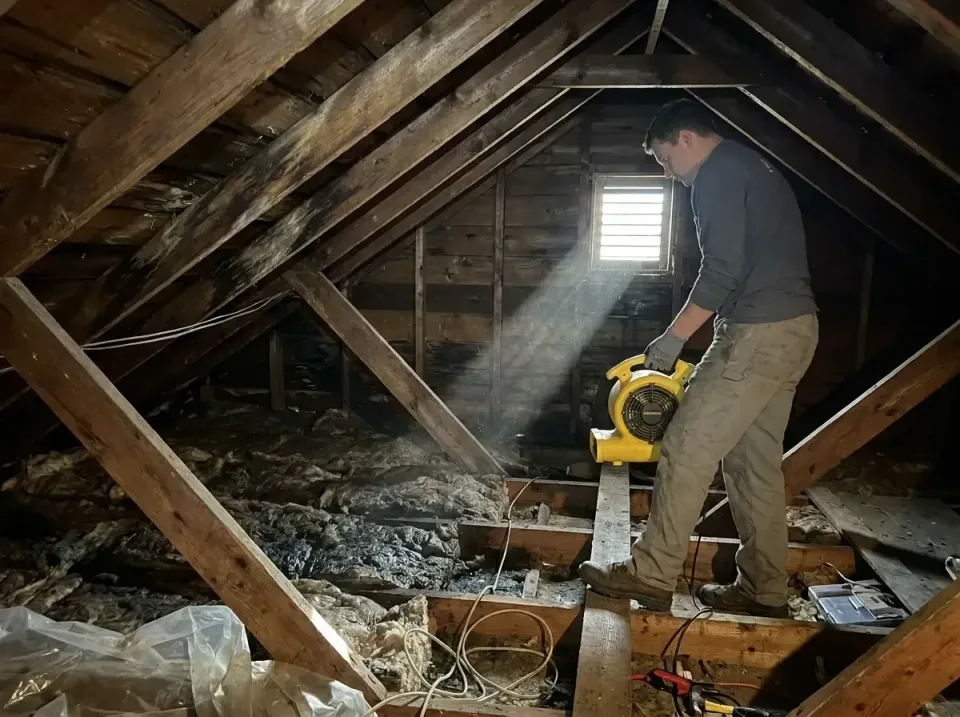 attic-water-damage-drying-proc-007 — frequently asked questions, Emergency Water Extraction & 24/7 Flood Response in Carters…